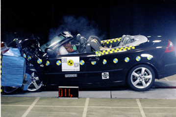 Краш тест Saab 9-3 Convertible (2004)